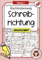 Vorschau - Arbeitsblätter - Buchstabenweg DRUCKSCHRIFT - Schreibrichtung - Deckblatt
