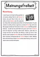 Vorschau - Unterrichtsreihen - Meinungsfreiheit Lückentext mit Wortspeicher Hörverstehen und Suchsel - Seite 2