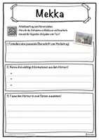 Vorschau - Unterrichtsreihen - Mekka Lückentext mit Wortspeicher Hörverstehen und Suchsel - Seite 3
