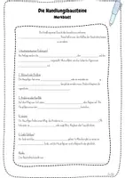 Vorschau - Arbeitsblätter - Handlungsbausteine | 4 Arbeitsblätter | Inkl. Merkblatt mit Lösung | Aufsatz schreiben | Deutsch | Klasse 7 und 8 - Seite 1