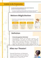 Vorschau - Präsentationen/Tafelbilder - Dramaturgische Stilmittel: Präsenation zu Mauerschau, Botenbericht uvm. - Seite 1