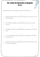 Vorschau - Arbeitsblätter - Hauptteil schreiben | 3 Arbeitsblätter | Inkl. Merkblatt mit Lösung | Aufsatz schreiben | Deutsch | Klasse 7 und 8 - Seite 3