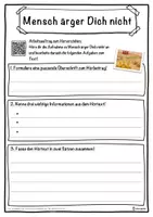 Vorschau - Unterrichtsreihen - Mensch ärger Dich nicht Lückentext mit Wortspeicher Hörverstehen und Suchsel - Seite 3