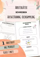 Vorschau - Arbeitsblätter - Schreiben in der Mittelschule - Bundle (Deutsch 6.-8. Klasse) - Seite 1