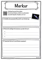 Vorschau - Unterrichtsreihen - Merkur Lückentext mit Wortspeicher Hörverstehen und Suchsel - Seite 3