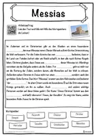 Vorschau - Unterrichtsreihen - Messias Lückentext mit Wortspeicher Hörverstehen und Suchsel - Seite 1