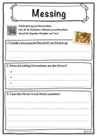 Vorschau - Unterrichtsreihen - Messing Lückentext mit Wortspeicher Hörverstehen und Suchsel - Seite 3