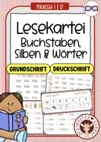 Vorschau - Unterrichtsreihen - Lesekartei für Erstleser Klasse 1 - Deckblatt