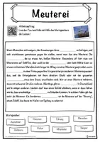 Vorschau - Unterrichtsreihen - Meuterei Lückentext mit Wortspeicher Hörverstehen und Suchsel - Seite 1