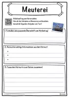 Vorschau - Unterrichtsreihen - Meuterei Lückentext mit Wortspeicher Hörverstehen und Suchsel - Seite 3
