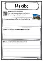 Vorschau - Unterrichtsreihen - Mexiko Lückentext mit Wortspeicher Hörverstehen und Suchsel - Seite 3