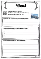 Vorschau - Unterrichtsreihen - Miami Lückentext mit Wortspeicher Hörverstehen und Suchsel - Seite 3