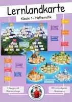 Vorschau - Arbeitsblätter - Lernlandkarten Matematik Klasse 1 - Mit Selbsteinschätzung und Einführungsgeschichte - Deckblatt