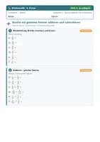 Vorschau - Arbeitsblätter - Mathematik 6 Gymnasium - Brüche - Seite 2