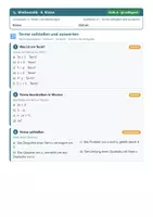 Vorschau - Arbeitsblätter - Mathematik 6 Gymnasium - Terme und Gleichungen - Deckblatt