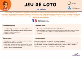 Aperçu - Jeux - Loto des couleurs 4 - Page 2