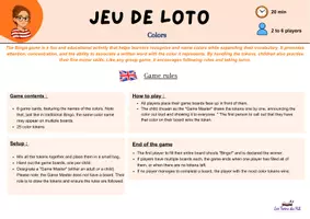 Aperçu - Jeux - Loto des couleurs 4 - Page 3