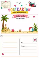 Vorschau - Arbeitsblätter - Postkarten zum Selbstgestalten - Deckblatt