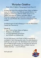 Vorschau - Spiele - Bewegungsspiel Wortarten Klasse 2,3 - Seite 1