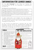 Vorschau - Arbeitsblätter - Der Nikolaustag - Lesetext + Aufgaben (2-fach differenziert) - Seite 1