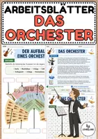 Vorschau - Arbeitsblätter - Arbeitsblätter: Das Orchester - Musik Jg.5/6 - Deckblatt