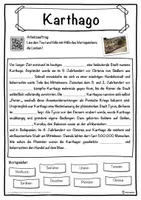 Vorschau - Unterrichtsreihen - Karthago Lückentext mit Wortspeicher Hörverstehen und Suchsel - Seite 1