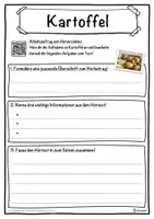 Vorschau - Unterrichtsreihen - Kartoffel Lückentext mit Wortspeicher Hörverstehen und Suchsel - Seite 3