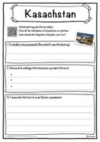 Vorschau - Unterrichtsreihen - Kasachstan Lückentext mit Wortspeicher Hörverstehen und Suchsel - Seite 3