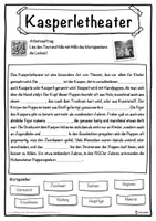 Vorschau - Unterrichtsreihen - Kasperletheater Lückentext mit Wortspeicher Hörverstehen und Suchsel - Seite 1