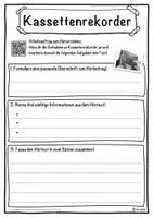 Vorschau - Unterrichtsreihen - Kassettenrekorder Lückentext mit Wortspeicher Hörverstehen und Suchsel - Seite 3