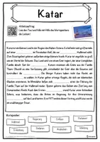 Vorschau - Unterrichtsreihen - Katar Lückentext mit Wortspeicher Hörverstehen und Suchsel - Seite 1