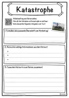 Vorschau - Unterrichtsreihen - Katastrophe Lückentext mit Wortspeicher Hörverstehen und Suchsel - Seite 3