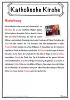 Vorschau - Unterrichtsreihen - Katholische Kirche Lückentext mit Wortspeicher Hörverstehen und Suchsel - Seite 2