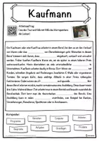 Vorschau - Unterrichtsreihen - Kaufmann Lückentext mit Wortspeicher Hörverstehen und Suchsel - Seite 1