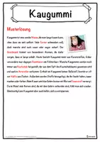 Vorschau - Unterrichtsreihen - Kaugummi Lückentext mit Wortspeicher Hörverstehen und Suchsel - Seite 2