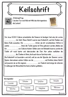 Vorschau - Unterrichtsreihen - Keilschrift Lückentext mit Wortspeicher Hörverstehen und Suchsel - Seite 1