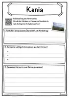 Vorschau - Unterrichtsreihen - Kenia Lückentext mit Wortspeicher Hörverstehen und Suchsel - Seite 3