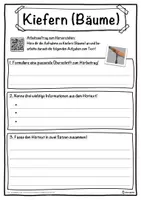 Vorschau - Unterrichtsreihen - Kiefern (Bäume) Lückentext mit Wortspeicher Hörverstehen und Suchsel - Seite 3