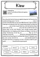 Vorschau - Unterrichtsreihen - Kiew Lückentext mit Wortspeicher Hörverstehen und Suchsel - Seite 1