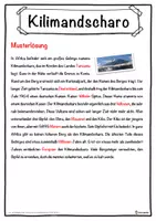 Vorschau - Unterrichtsreihen - Kilimandscharo Lückentext mit Wortspeicher Hörverstehen und Suchsel - Seite 2