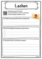 Vorschau - Unterrichtsreihen - Lachen Lückentext mit Wortspeicher Hörverstehen und Suchsel - Seite 3