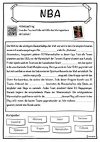 Vorschau - Unterrichtsreihen - NBA Lückentext mit Wortspeicher Hörverstehen und Suchsel - Seite 1