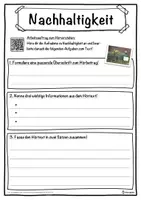 Vorschau - Unterrichtsreihen - Nachhaltigkeit Lückentext mit Wortspeicher Hörverstehen und Suchsel - Seite 3