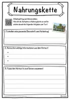 Vorschau - Unterrichtsreihen - Nahrungskette Lückentext mit Wortspeicher Hörverstehen und Suchsel - Seite 3