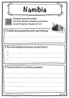 Vorschau - Unterrichtsreihen - Namibia Lückentext mit Wortspeicher Hörverstehen und Suchsel - Seite 3