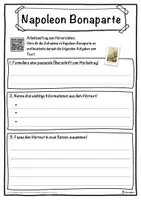 Vorschau - Unterrichtsreihen - Napoleon Bonaparte Lückentext mit Wortspeicher Hörverstehen und Suchsel - Seite 3