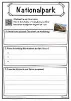 Vorschau - Unterrichtsreihen - Nationalpark Lückentext mit Wortspeicher Hörverstehen und Suchsel - Seite 3
