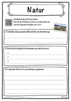 Vorschau - Unterrichtsreihen - Natur Lückentext mit Wortspeicher Hörverstehen und Suchsel - Seite 3
