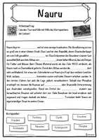 Vorschau - Unterrichtsreihen - Nauru Lückentext mit Wortspeicher Hörverstehen und Suchsel - Seite 1