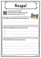 Vorschau - Unterrichtsreihen - Neapel Lückentext mit Wortspeicher Hörverstehen und Suchsel - Seite 3